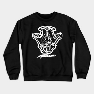 Wolf Skull Patience Crewneck Sweatshirt